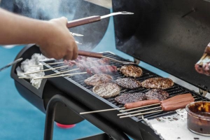 Community Events: An image of someone grilling